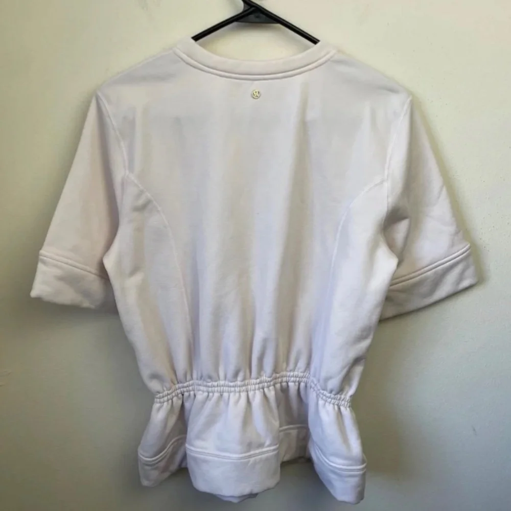 Lululemon Peplum Pullover Neutral Blush